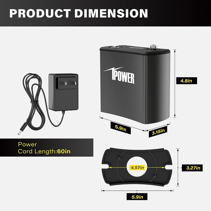I-Power Electric Powered Spinner Used with 16'' & 19'' Leaf Bowl Trimmer to Adjust Speed and Direction, DC Motor with Low Noise for Spin Cuting Plant Bud and Flower, Black - Image 4